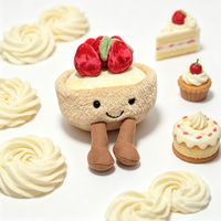 百亿补贴：邦尼兔 美食系列 趣味食物 法国巴黎限定甜品 软萌草莓挞玩偶