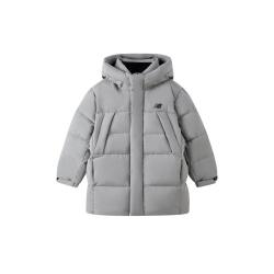 new balance NB童装儿童男女立领连帽中长款羽绒服外套