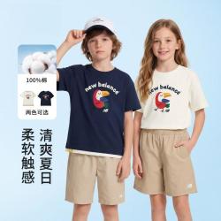 new balance 儿童印花短袖T恤