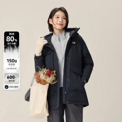 new balance NB官方女款保暖中长款连帽运动鹅绒羽绒服NPF47092