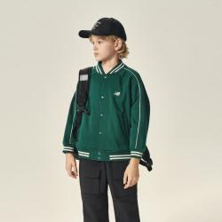 new balance NB童装男女儿童款学院风棒球服外套宽松舒适
