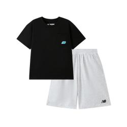 new balance nb童装男女儿童26新款运动风短袖短裤儿童套装