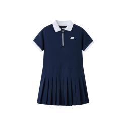 new balance nb童装儿童女童夏季新款POLO领裙子休闲连衣裙