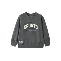 new balance nb童装儿童男女2026新款春秋季立体刺绣休闲套头卫衣
