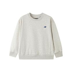 new balance nb童装儿童男女2026新款春秋款字母刺绣LOGO套头卫衣