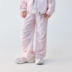 new balance nb童装女童2026年新款夏季休闲甜美风大口袋梭织长裤