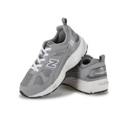 new balance nb童鞋4-7岁中童男女灰色潮流拼接舒适休闲鞋PV878
