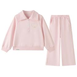 new balance 童装女童26年新款透气舒适运动套装