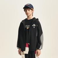 new balance NB童装儿童男女款潮流透气网眼撞色外套连帽运动外套