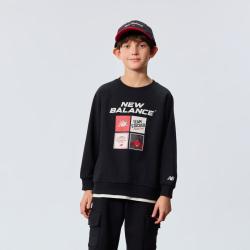 new balance NB童装儿童男女2026年春新款圆领假两件卫衣