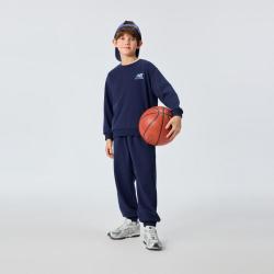 new balance NB童装男女儿童运动风印花卫衣裤子短袖T恤三件套装