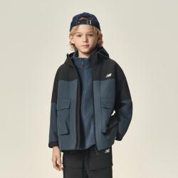 new balance NB童装男女儿童夹克防风外套+摇粒绒内胆两件套装