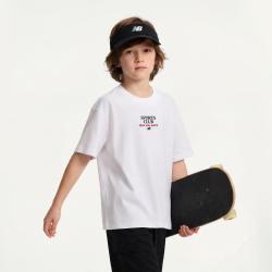 new balance nb童装男女儿童中大童26年新款夏宽松时尚短袖T恤