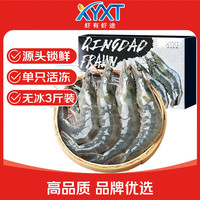 虾有虾途 青岛大虾 白虾青虾基围虾 3斤(净重) 16-18cm