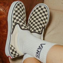 VANS SLIP ON 棋盘格黑白经典懒人鞋男女情侣休闲帆布滑板鞋