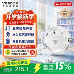 云声蓝牙耳机超长续航耳夹式半入耳二合一无线通话降噪运动通勤办公久戴不痛