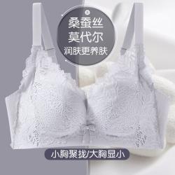 芬腾 防下垂蕾丝聚拢收副乳无钢圈调整型胸罩文胸女士内衣