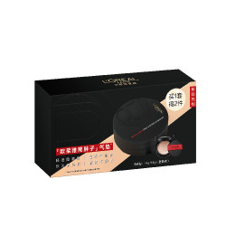 巴黎欧莱雅 屈臣氏欧莱雅欧莱雅黑胖子气垫套组(新版14g+14g多色可选官方正品