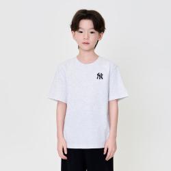 MLB 儿童男女童刺绣LOGO元气凉感简约圆领短袖T恤26春夏新款