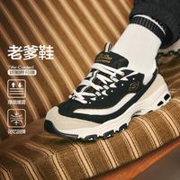 斯凯奇 D'LITES 1.0 女子休闲运动鞋 66666228/BKGD 黑色/金色 35