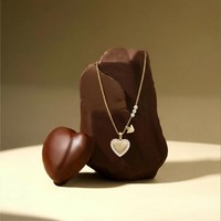 EMPORIO ARMANI LOVE系列爱心小熊项链女士锁骨链