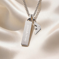 EMPORIO ARMANI Armani阿玛尼FASHION系列项链男士轻奢饰品