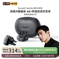 声智 星环AI智能蓝牙耳机 翻译机开放式无线降噪快充定位找回设备适用苹果安卓 钛空灰
