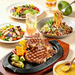牛排+意面双人餐（含前菜/甜品/饮品）