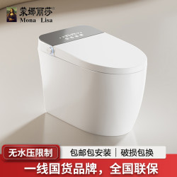 蒙娜丽莎瓷砖 蒙娜丽莎A6pro（轻智能）内置泡泡座圈加热一体虹吸式智能马桶