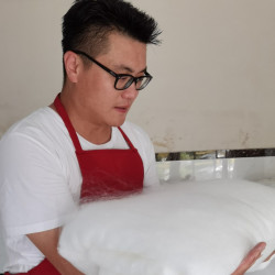 桐乡特产双宫茧桑蚕丝纯手工手拉蚕丝被 下单即送制作过程小视频