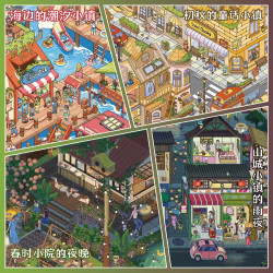 墨屿文创1.0特油亮膜造景贴纸趣味DIY解压微缩场景贴纸