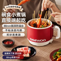DY电煮锅宿舍家用学生多功能蒸煮一人食小型小煮锅泡面锅小火锅