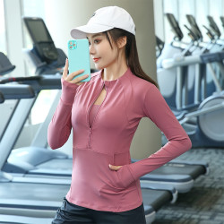 大码瑜伽上衣女秋季胖mm跑步健身衣200斤宽松运动晨跑外套S366