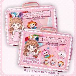 混款DIY拼豆积木机器人一起来种花DIY玩具