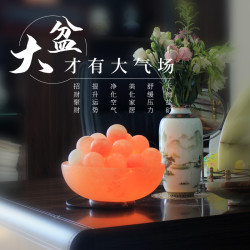 喜马拉雅盐灯岩石灯卧室台灯客厅门店风水摆件招财灯