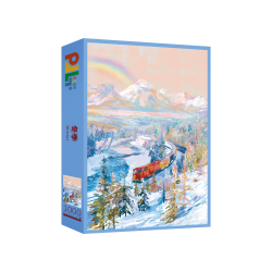 PJLT冬季（雪国列车）1000片拼图珠光宝盒进阶版高难度风景解压