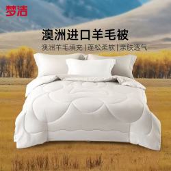 梦洁 进口羊毛被:布利斯(灰)