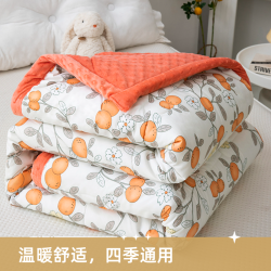 四季加厚保暖印花豆豆被懒人被可机洗不变形不滚包双人春秋被冬被