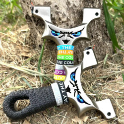 加厚新款不锈钢怪兽龙齿快压8020 9025玩具弹弓体育比赛竞技