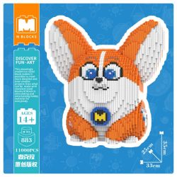 萌拼 35厘米M883小飞狗Flying Dog 串联解压亲子益智拼装积木
