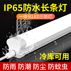 拉伯塔 IP65级防尘防水灯防蚊虫三防超亮长条管灯车库冷库澡堂户外led灯
