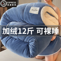 雅鹿 V/雅鹿羊羔绒被子冬被被芯加厚单人正品可保暖学生宿舍防寒被褥