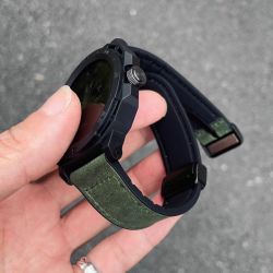 配件哥 适用于华为手表WatchGTCyber疯马纹表带表壳改装磁吸watchgtcyber