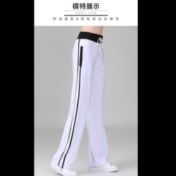 广场舞服装薄款夏季健身操鬼步舞舞蹈练功裤运动抽绳舞蹈裤女MQ