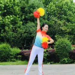 春英唱支山歌爱中华广场舞速干休闲运动团队健身操服装HYWD秧歌舞