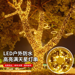 荣桦led小彩灯闪灯串灯满天星户外露营挂树灯氛围装饰七彩霓虹灯