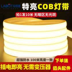 拉伯塔 超薄led灯带吊顶自粘线形灯槽室内客厅家用220v防水灯带LED灯带