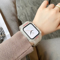 YOYAN 适用苹果手表表带iwatch s9/8/7一体保护壳applewatch硅胶ultra2