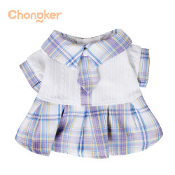 Chongker 仿真猫咪宠物衣服可爱小裙子 汉服 蝴蝶结 运动裙