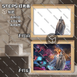 仙逆动漫周边王林李慕婉灯光画纪念礼物二次元送闺蜜朋友成品夜灯